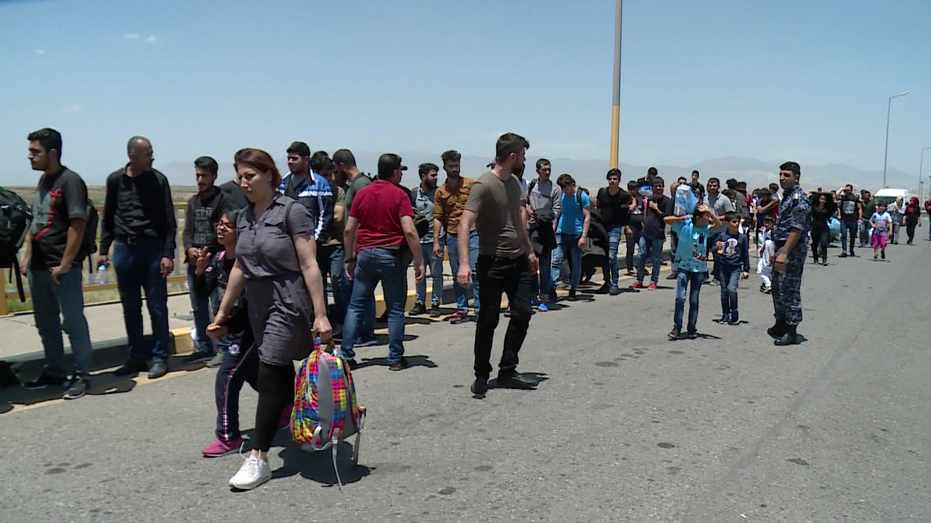 Kurdish and Iraqi migrants being deported from the Turkish border to the Kurdistan Region, June 12, 2018. (Photo: Kurdistan 24)